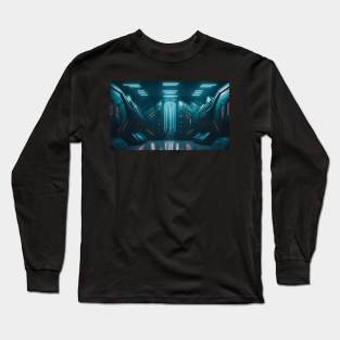 Spaceship futuristic interior Long Sleeve T-Shirt